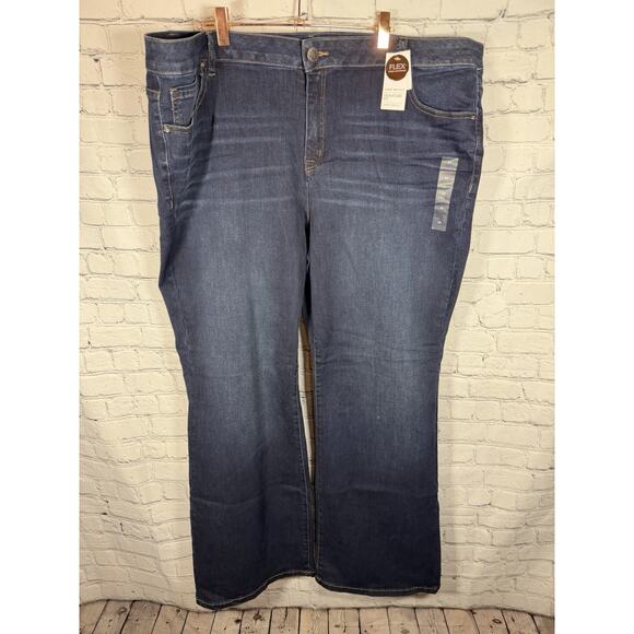 Lane Bryant Denim - Lane Bryant Jeans 24 Regular Boot Cut Super Stretch Fit Dark Wash New With Tags